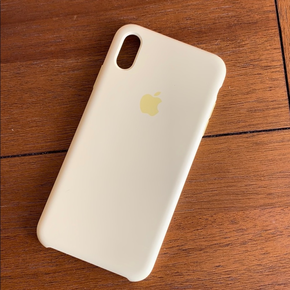 iPhone XS Max Apple Silicone Case - Pale Yellow
